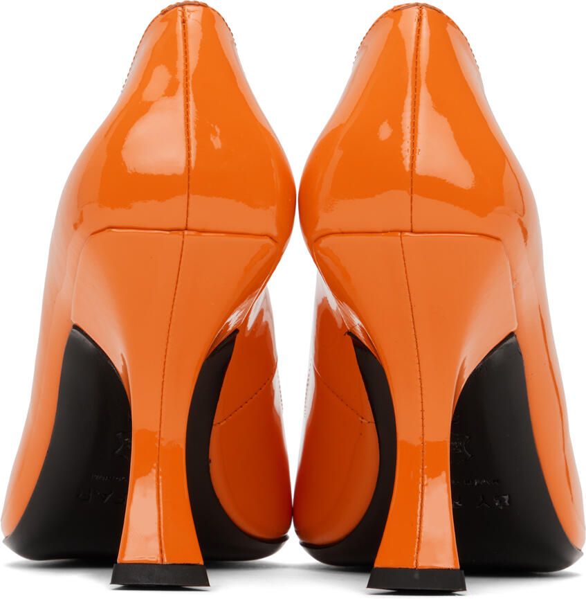 BY FAR Orange Viva Heels