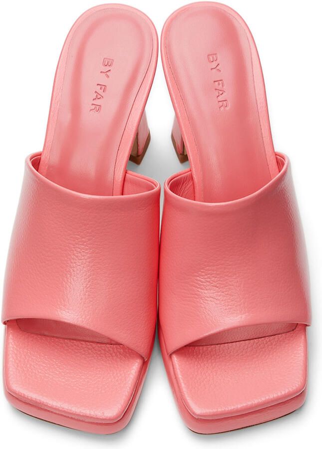 BY FAR Pink Beliz Venus Heeled Sandals