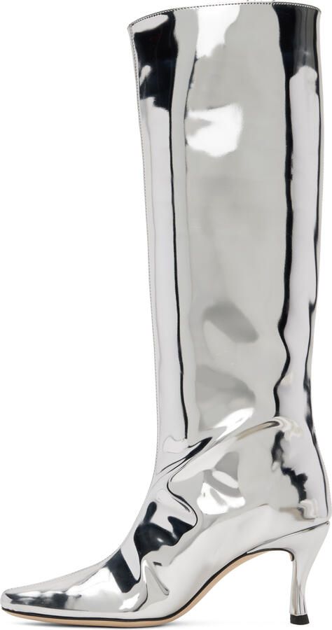 BY FAR Silver Stevie 42 Boots - Picture 2