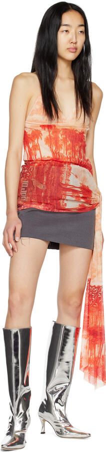 BY FAR Silver Stevie 42 Boots - Picture 4