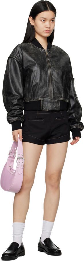 BY FAR SSENSE Exclusive Black Rafael Loafers - Picture 4