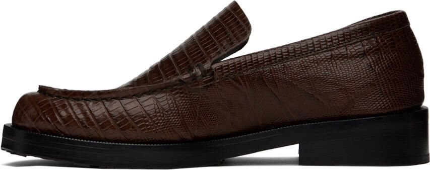 BY FAR SSENSE Exclusive Brown Rafael Loafers - Picture 4