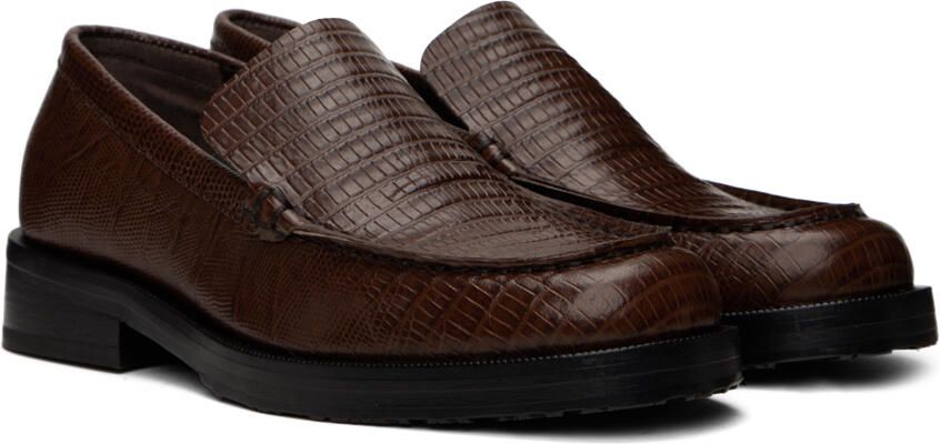 BY FAR SSENSE Exclusive Brown Rafael Loafers - Picture 2
