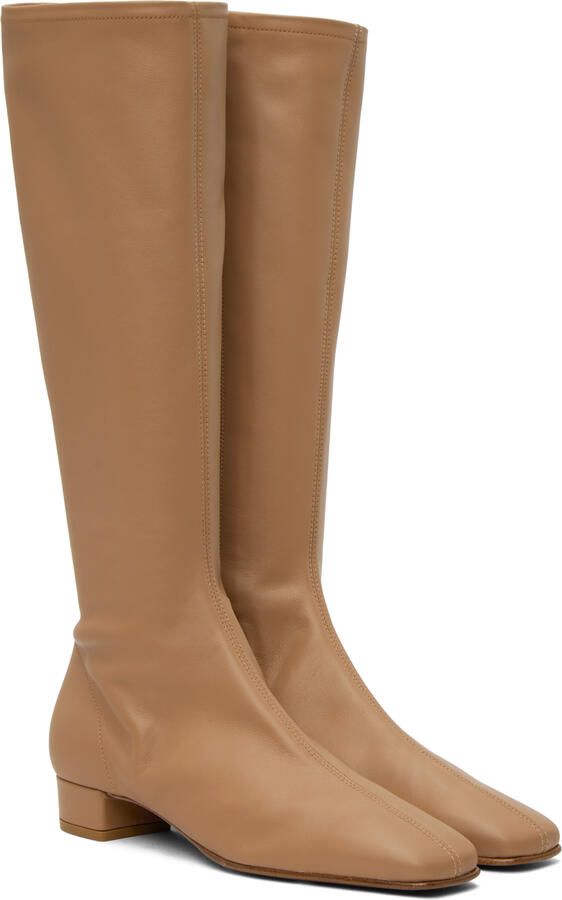 BY FAR Tan Edie Boots