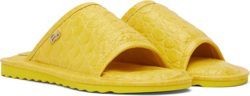 BY FAR Yellow Ari Slides