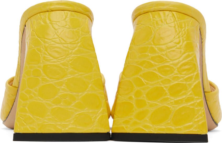 BY FAR Yellow Michele Mules