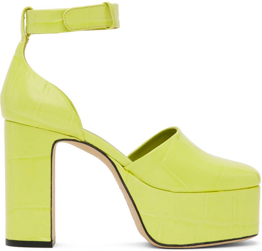 BY FAR Green Barb Heels - Picture 5