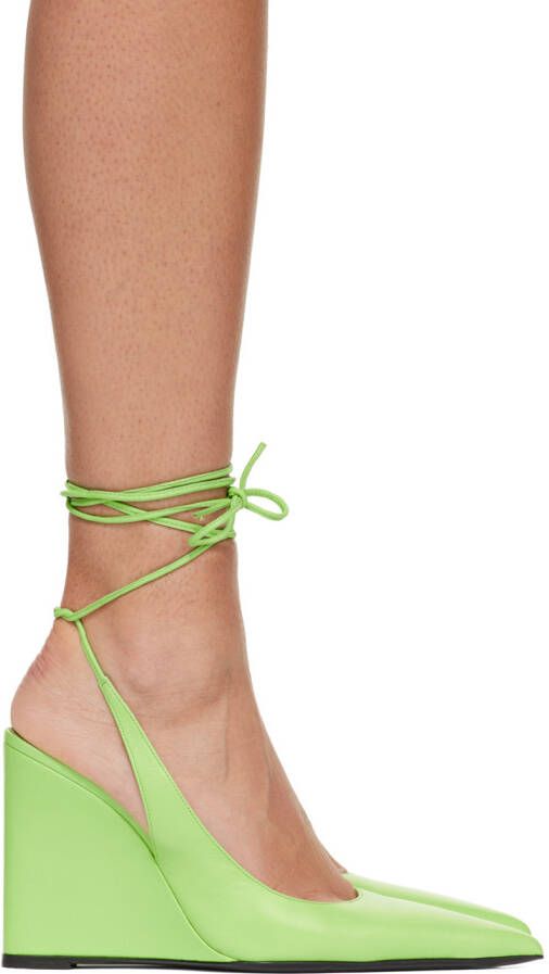BY FAR Green Vaughn Heels - Picture 5