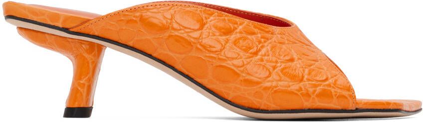 BY FAR Orange Huston Heeled Sandals - Picture 5