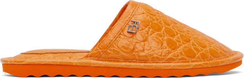 BY FAR Orange Larry Slippers