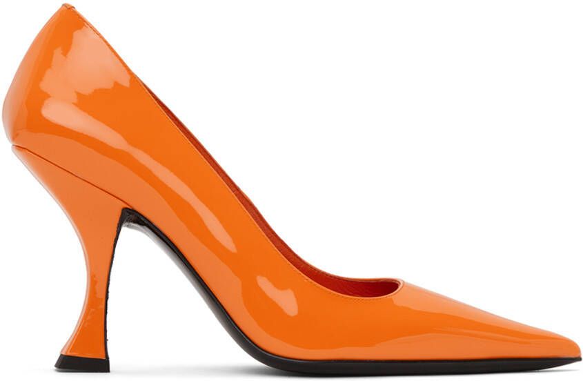 BY FAR Orange Viva Heels - Picture 5