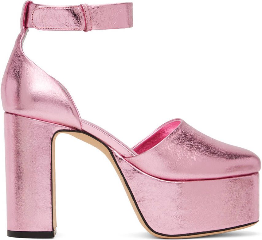 BY FAR Pink Barb Heels - Picture 5