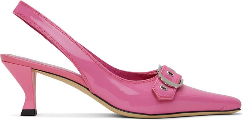 BY FAR Pink Evita Heels - Picture 5