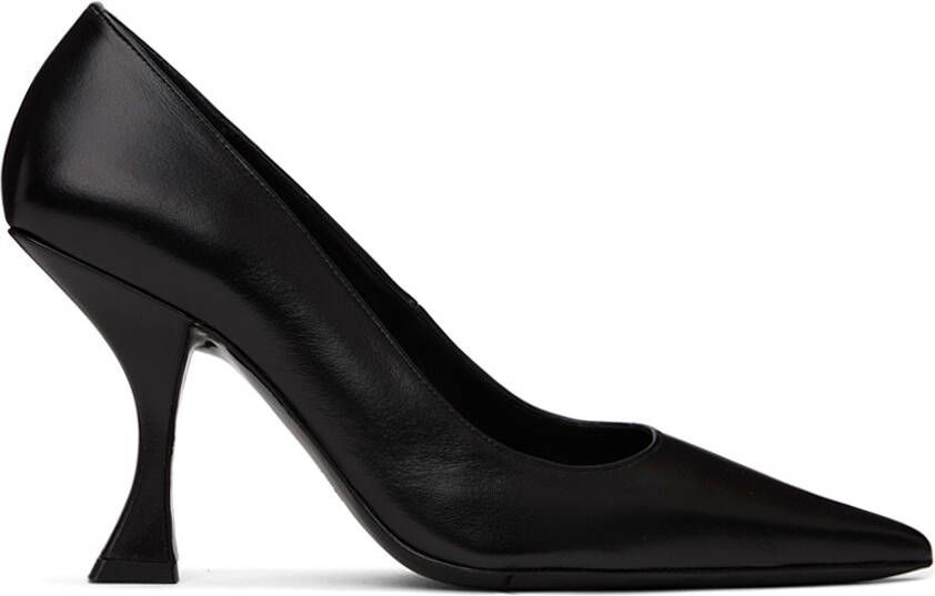 BY FAR SSENSE Exclusive Black Viva Heels