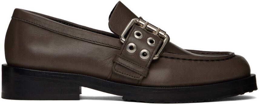 BY FAR SSENSE Work Capsule Brown Soho Loafers - Picture 5
