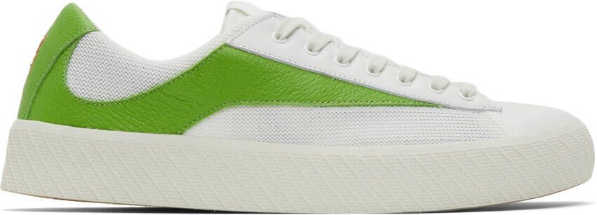 BY FAR White & Green Rodina Sneakers - Picture 5