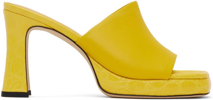 BY FAR Yellow Beliz Mules - Picture 5