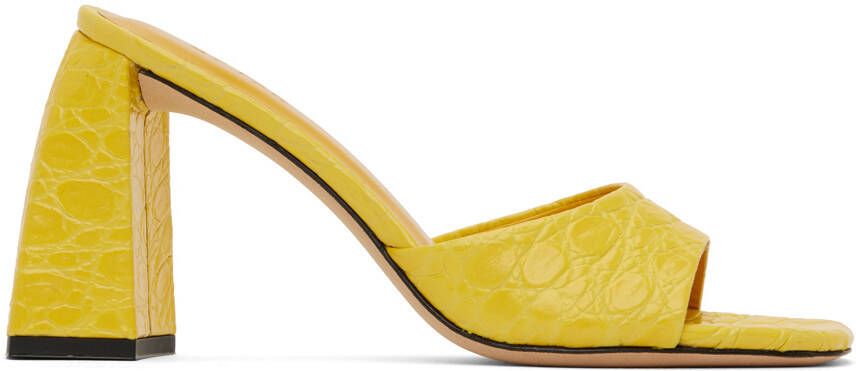 BY FAR Yellow Michele Mules - Picture 5