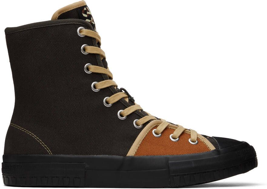 CAMPERLAB Brown & Orange Color Block Sneakers - Picture 5