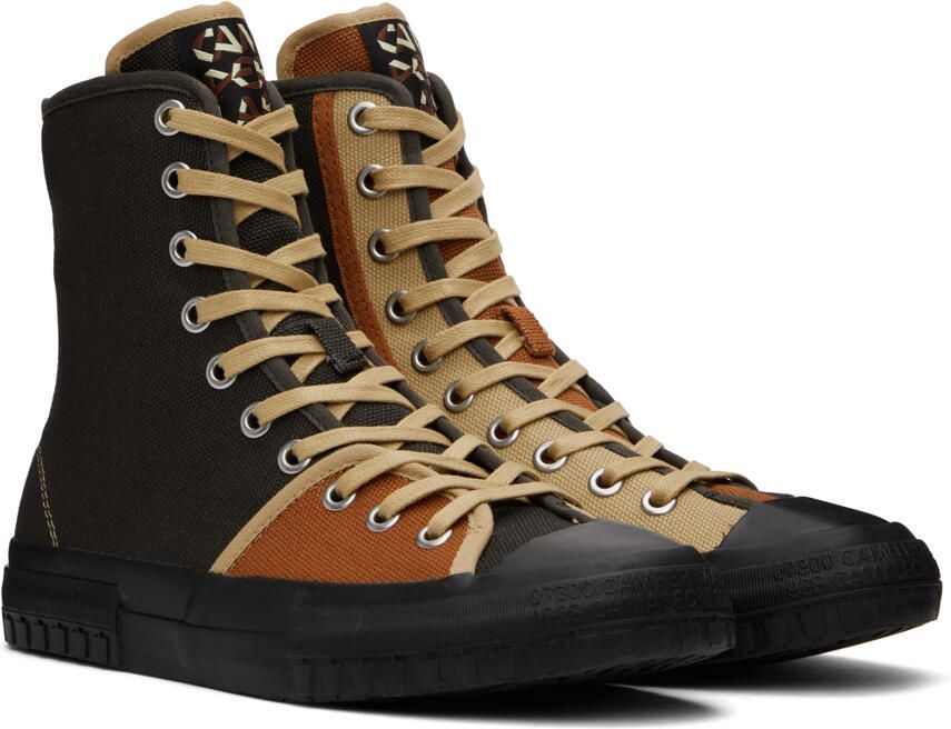 CAMPERLAB Brown & Orange Color Block Sneakers - Picture 2