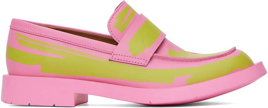 CAMPERLAB Pink & Green MIL 1978 Loafers - Picture 5
