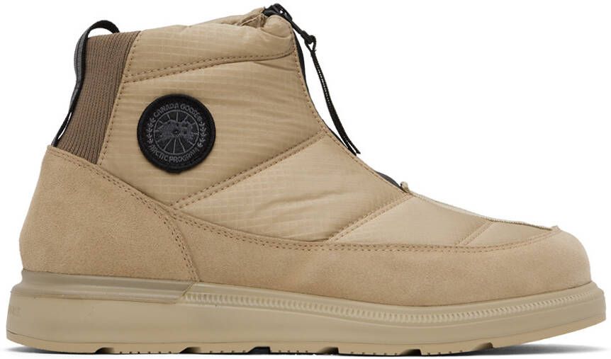 Canada Goose Beige Crofton Puffer Boots - Picture 3