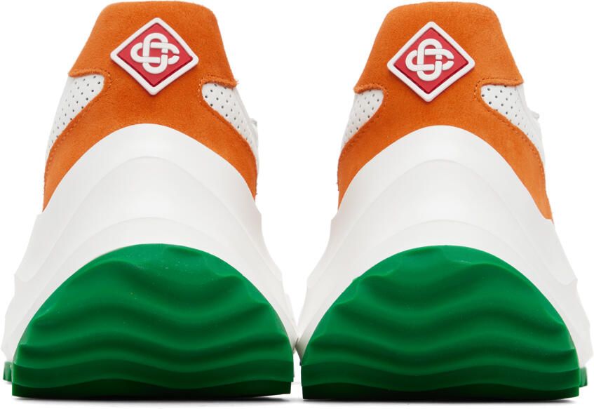Casablanca White & Orange Atlantis Sneakers