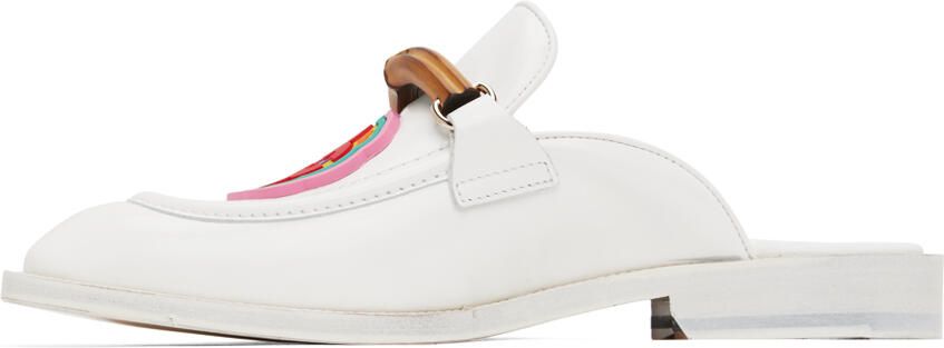 Casablanca White Memphis Mules - Picture 3