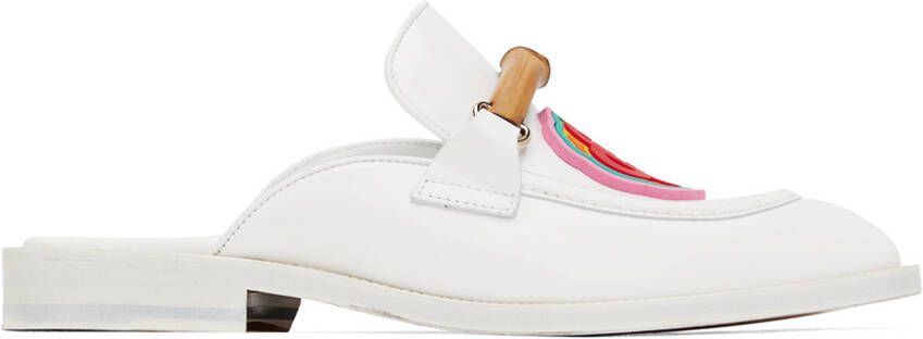 Casablanca White Memphis Mules - Picture 5