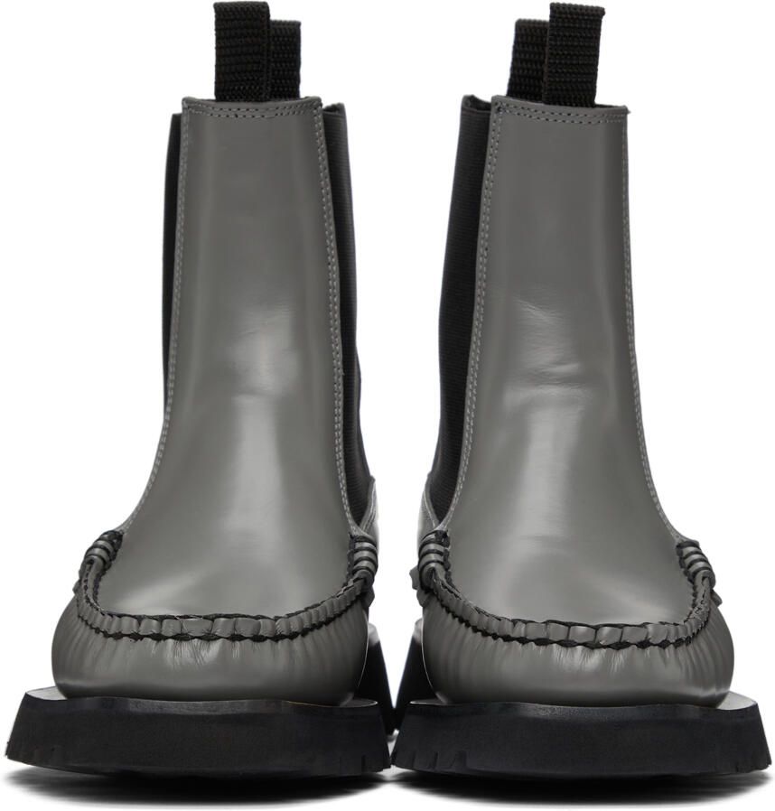 Cecilie Bahnsen Grey Alda Chelsea Boots