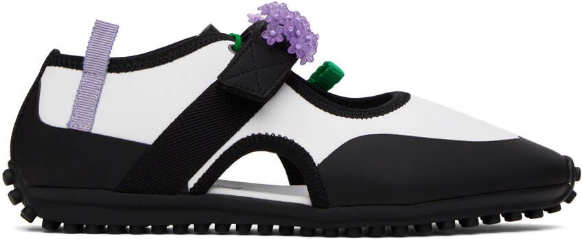 Cecilie Bahnsen White & Black Sara Sneakers - Picture 5