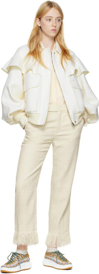 Chloé Beige & Blue Nama Sock Sneakers - Picture 4