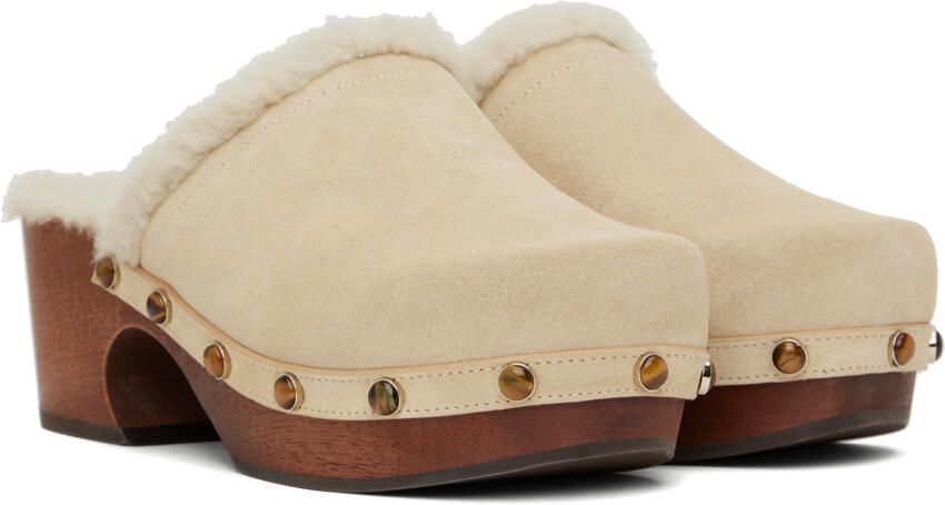 Chloé Beige Aurna Clogs - Picture 2