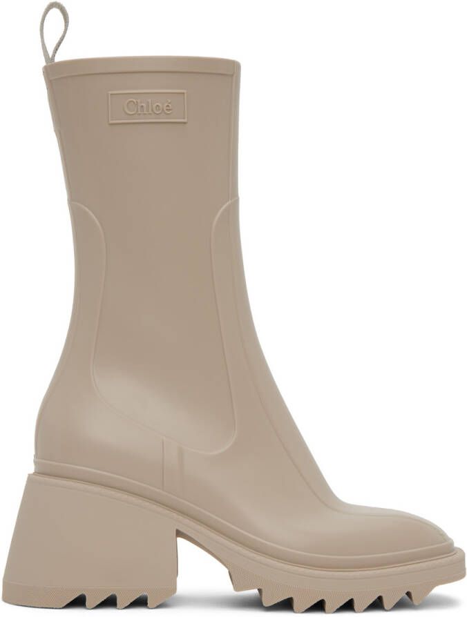 Chloé Beige Betty Boots - Picture 3
