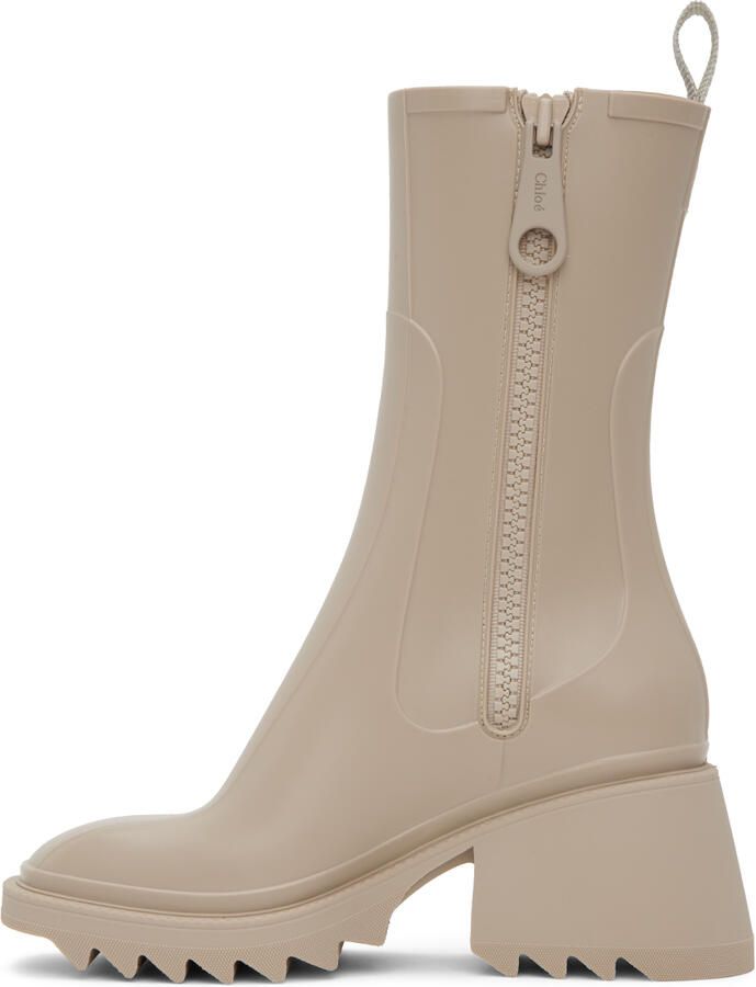Chloé Beige Betty Boots - Picture 2