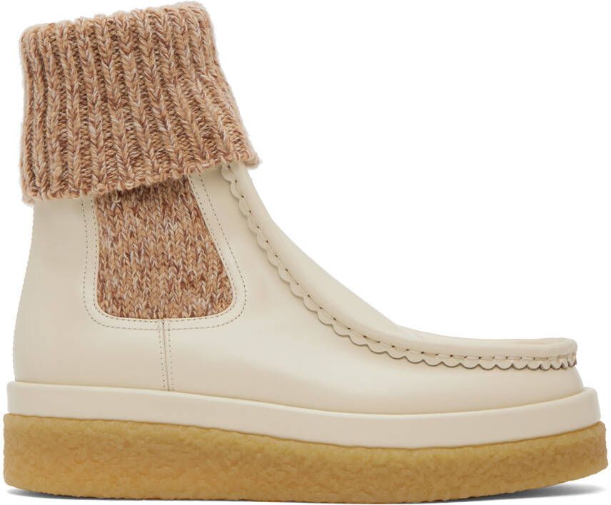 Chloé Beige Jamie Boots - Picture 5