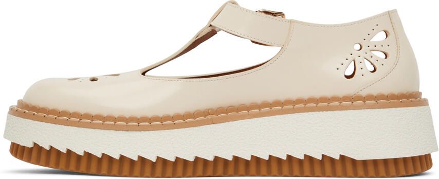 Chloé Beige Kurtys Oxfords - Picture 3