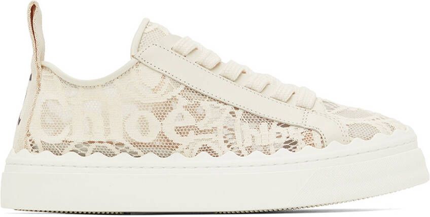 Chloé Beige Lauren Sneakers - Picture 4