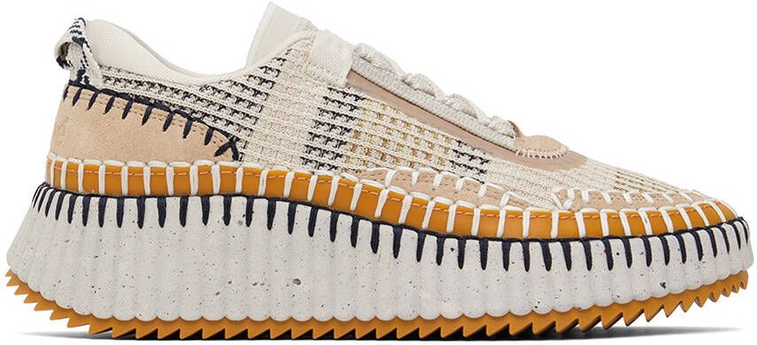 Chloé Beige Nama Sneakers - Picture 5