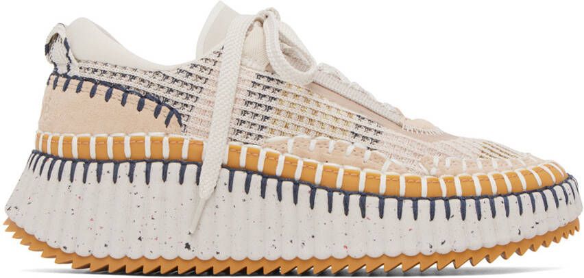 Chloé Beige Nama Sneakers - Picture 5