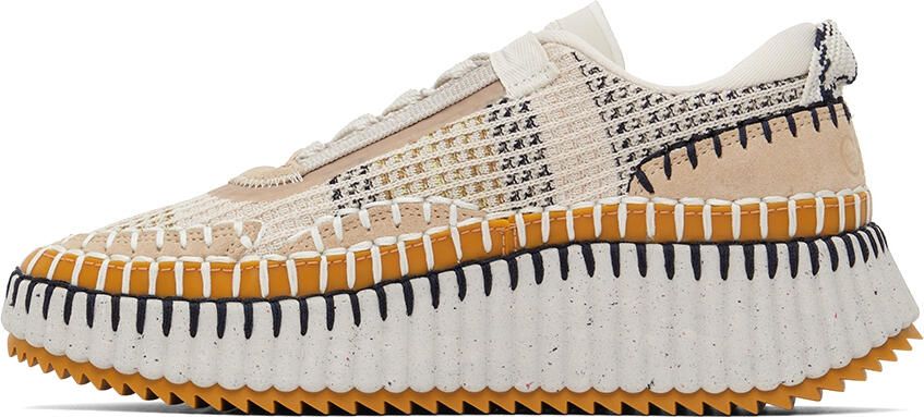 Chloé Beige Nama Sneakers - Picture 3