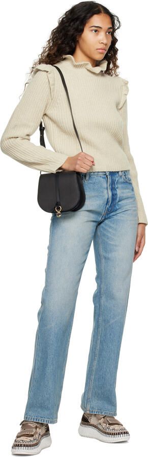 Chloé Beige Nama Velcro Sneakers - Picture 4