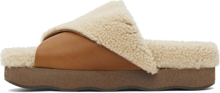 Chloé Beige Wavy Sandals - Picture 4