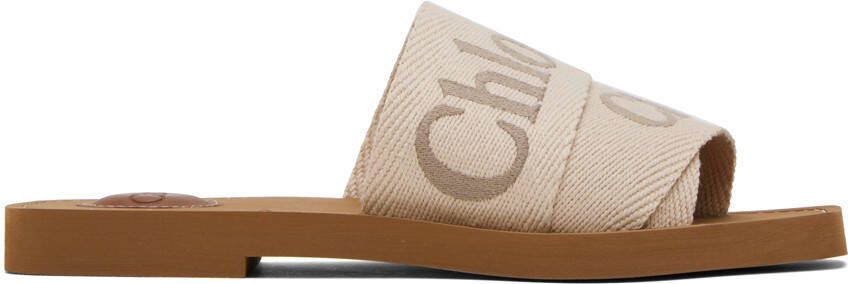Chloé Beige Woody Sandals - Picture 5