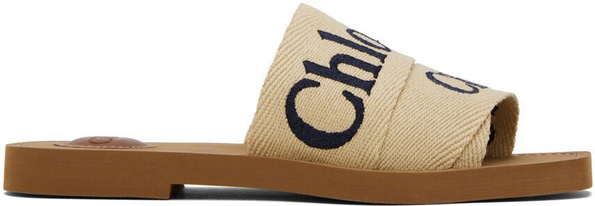 Chloé Beige Woody Sandals - Picture 5
