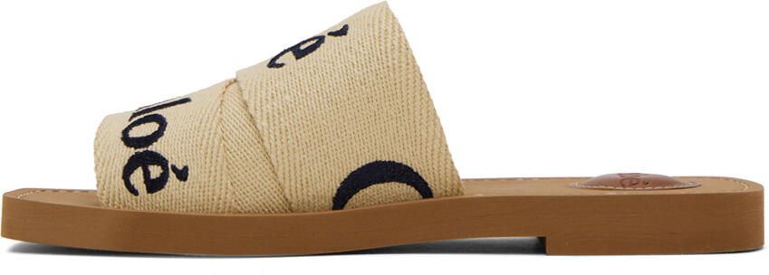 Chloé Beige Woody Sandals - Picture 3