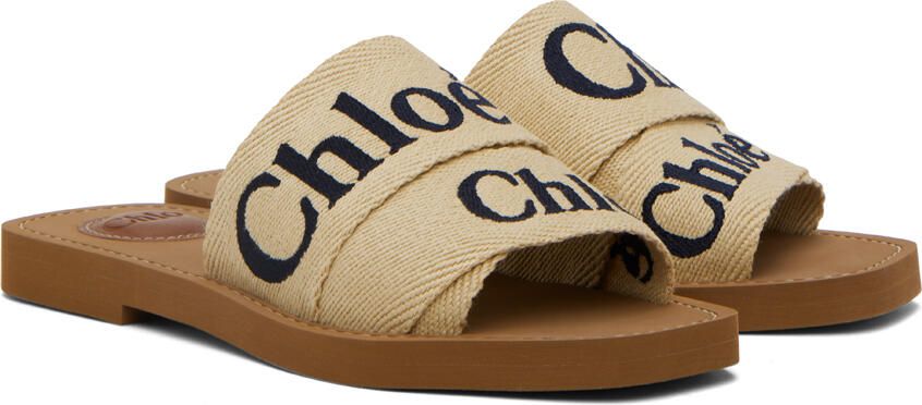 Chloé Beige Woody Sandals - Picture 2
