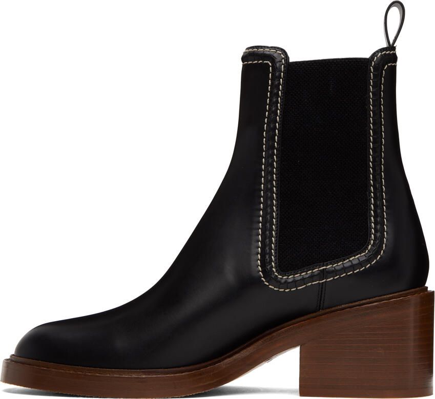 Chloé Black Mallo Boots - Picture 2