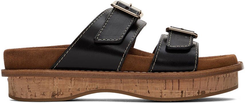 Chloé Black Marah Flat Sandals - Picture 5