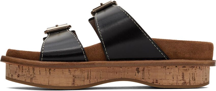 Chloé Black Marah Flat Sandals - Picture 3